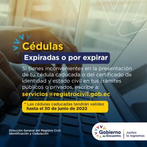 Foto: Registro Civil Ecuador