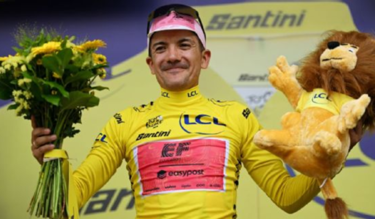 El ecuatoriano Richard Carapaz se convirtió en el lider del Tour de Francia 2024